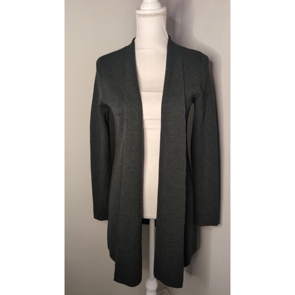 Eileen Fisher Sweaters - Eileen Fischer hunter green Italian wool sweater open front cardigan